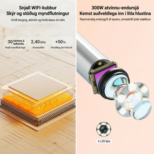 Eyrnahreinsir með Myndavél