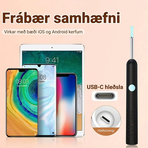 Eyrnahreinsir með Myndavél